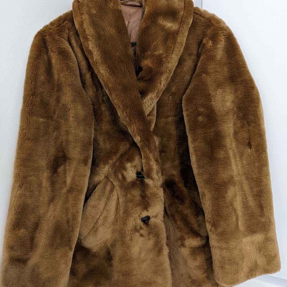 & Other Stories Faux Fur Coat (brown)